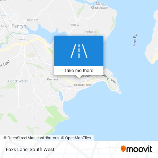 Foxs Lane map