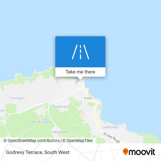 Godrevy Terrace map