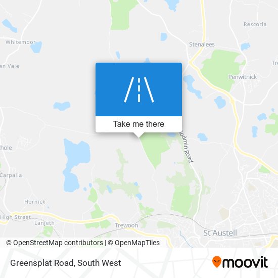 Greensplat Road map