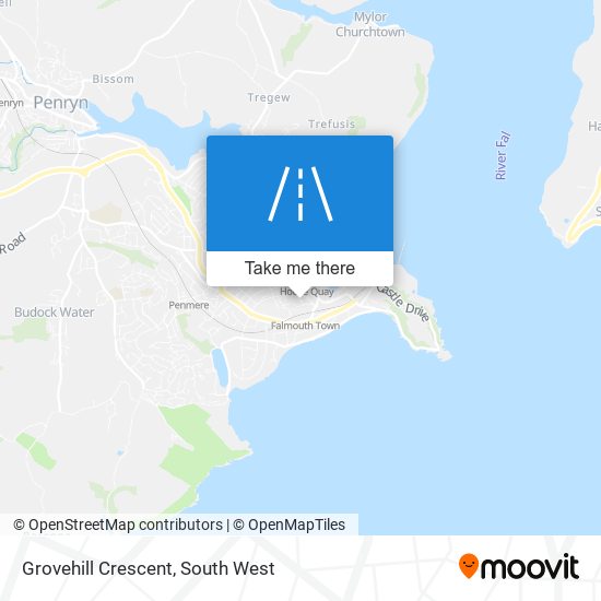 Grovehill Crescent map