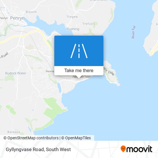 Gyllyngvase Road map