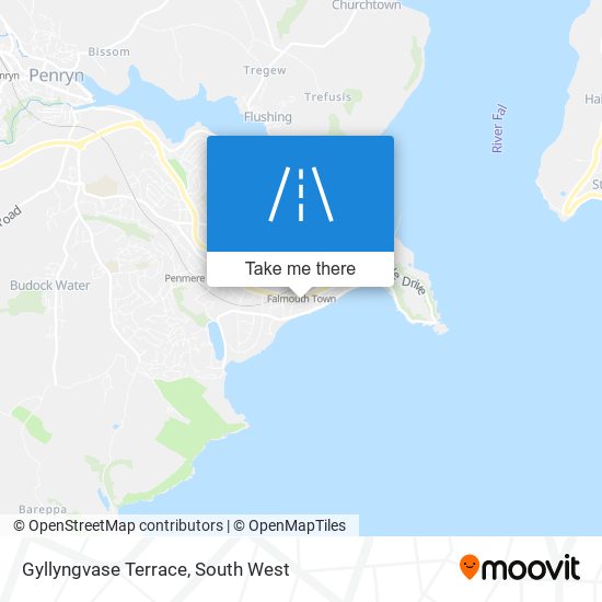 Gyllyngvase Terrace map