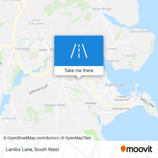 Lambs Lane map