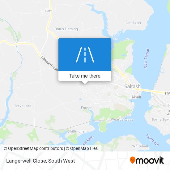 Langerwell Close map