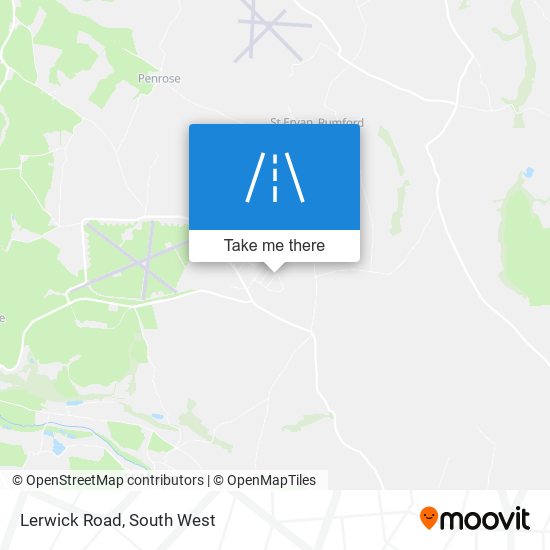 Lerwick Road map