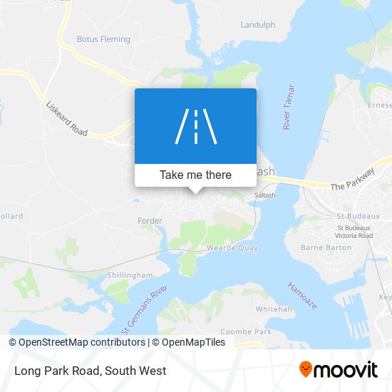 Long Park Road map