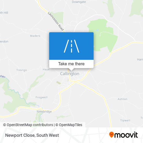 Newport Close map