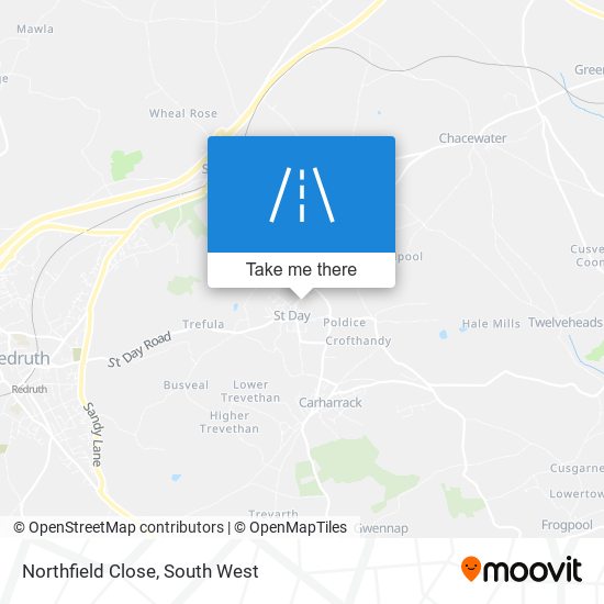 Northfield Close map