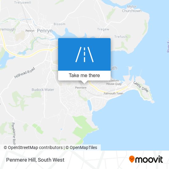 Penmere Hill map