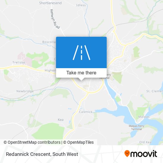 Redannick Crescent map