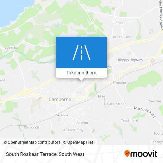 South Roskear Terrace map