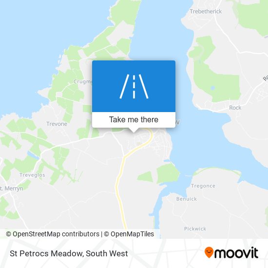 St Petrocs Meadow map