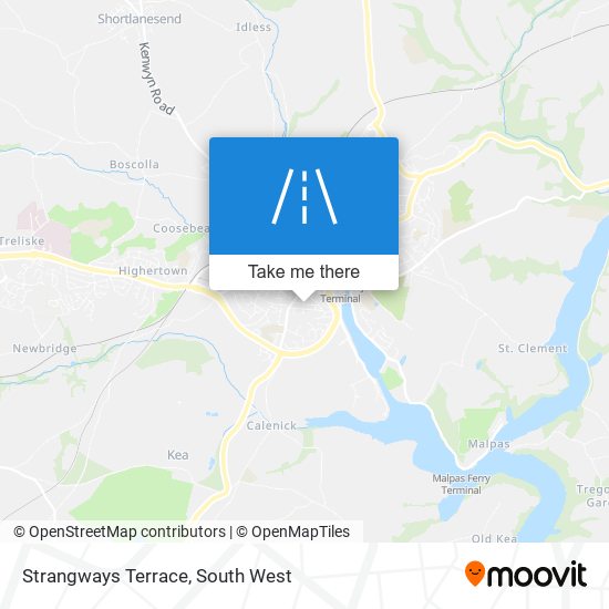 Strangways Terrace map