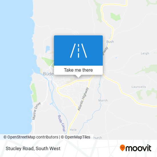 Stucley Road map