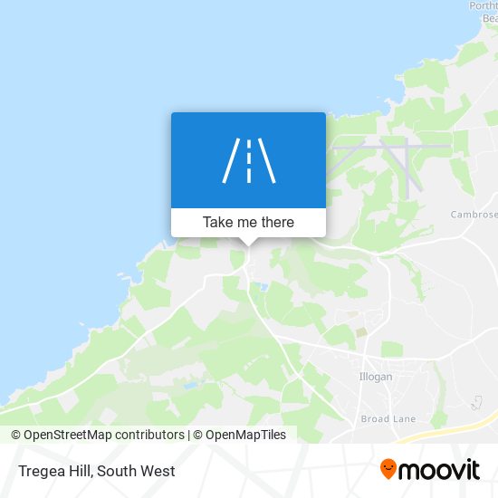 Tregea Hill map