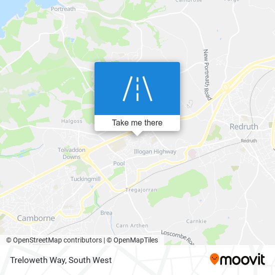 Treloweth Way map