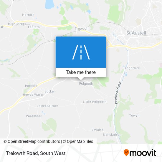 Trelowth Road map