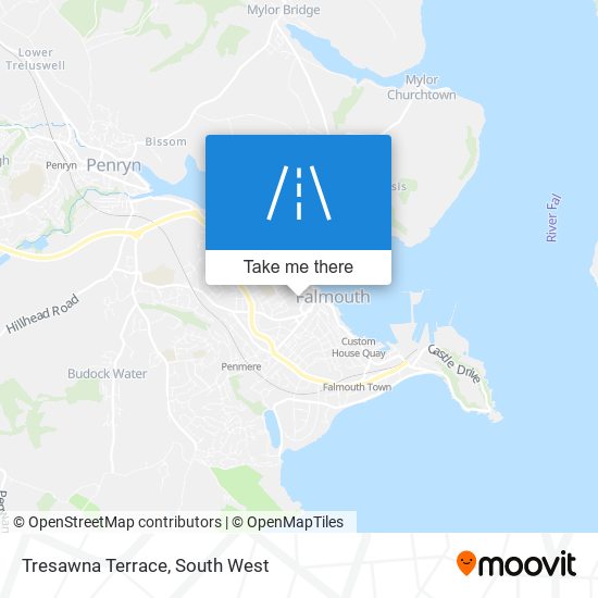 Tresawna Terrace map