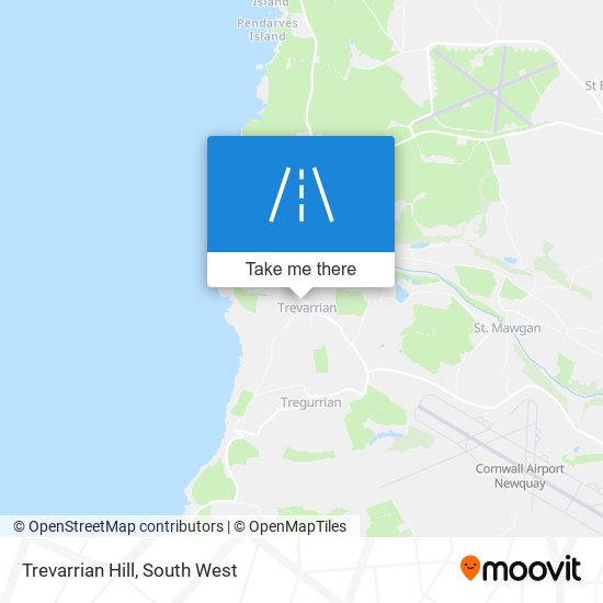 Trevarrian Hill map