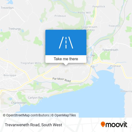 Trevarweneth Road map