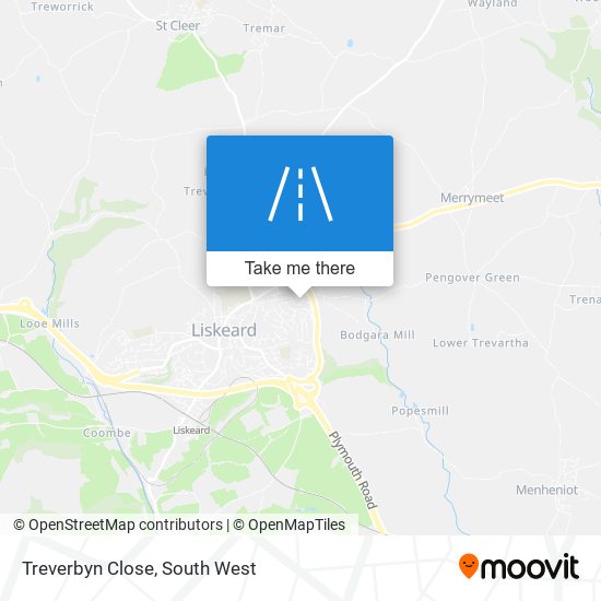 Treverbyn Close map