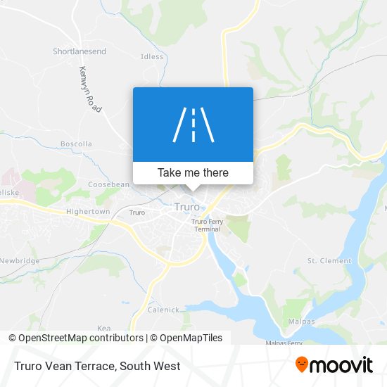 Truro Vean Terrace map