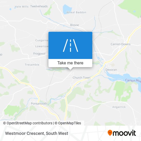 Westmoor Crescent map