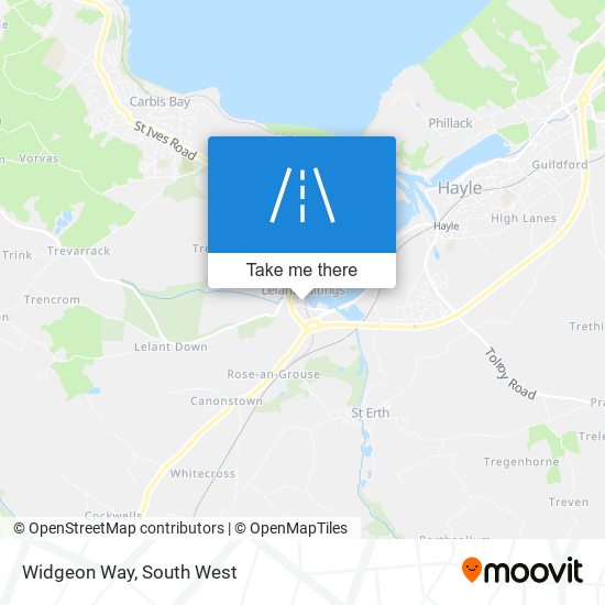 Widgeon Way map