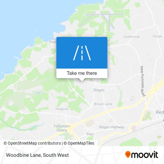 Woodbine Lane map