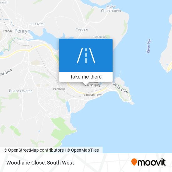 Woodlane Close map