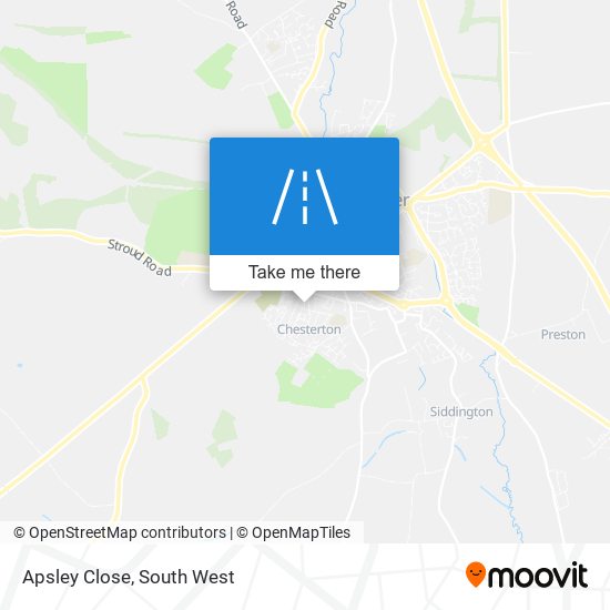 Apsley Close map