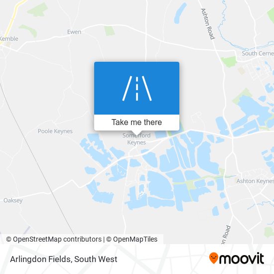 Arlingdon Fields map