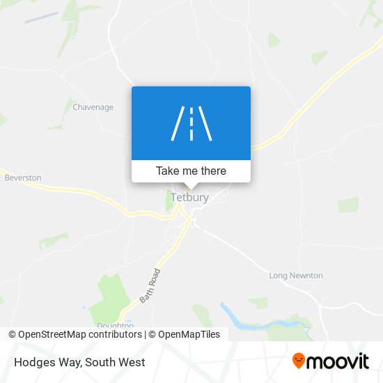 Hodges Way map