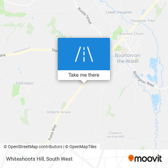 Whiteshoots Hill map