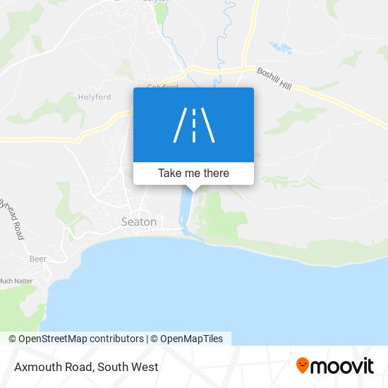 Axmouth Road map