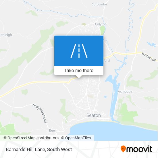 Barnards Hill Lane map