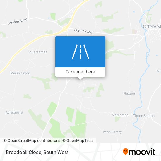 Broadoak Close map