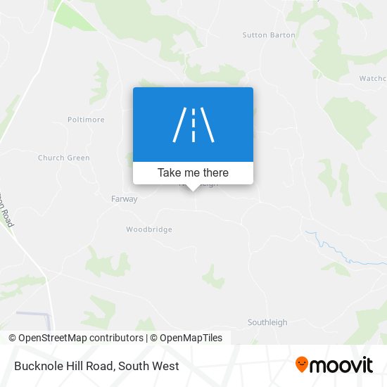 Bucknole Hill Road map