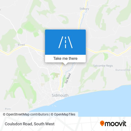 Coulsdon Road map