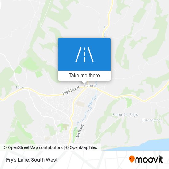 Fry's Lane map