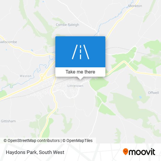 Haydons Park map