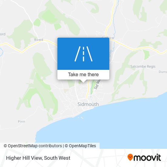 Higher Hill View map