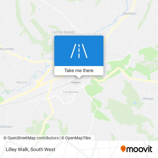 Lilley Walk map