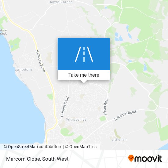 Marcom Close map