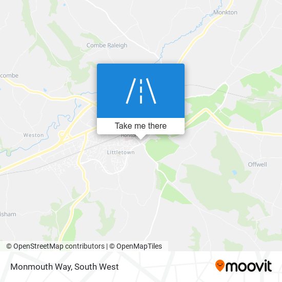 Monmouth Way map