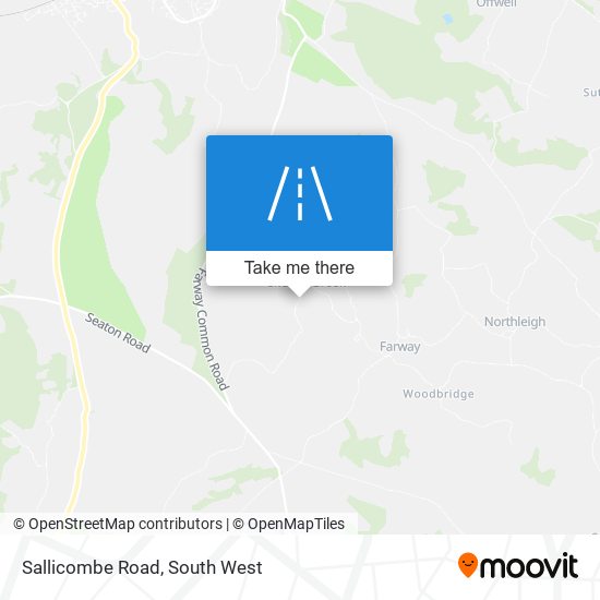 Sallicombe Road map