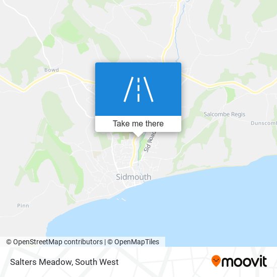 Salters Meadow map