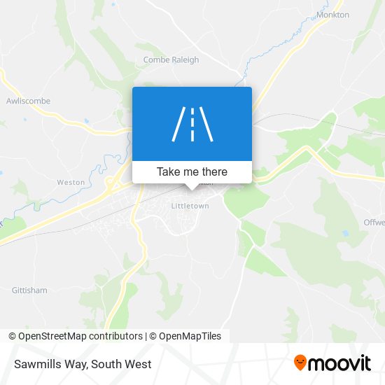 Sawmills Way map