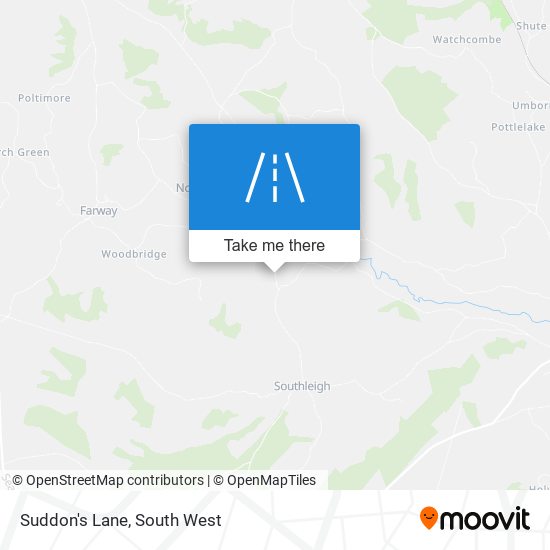 Suddon's Lane map