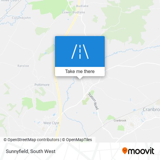 Sunnyfield map